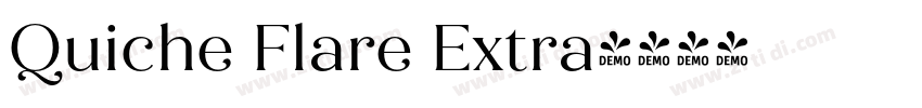 Quiche Flare Extra字体转换